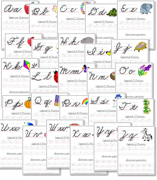 Cursive Writing Worksheets