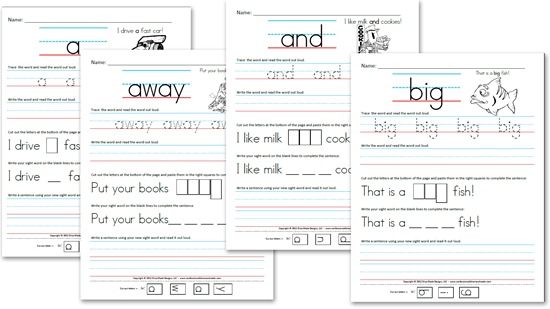 word word the grade reading it tracing the sight worksheets practice writing practice then  their on word first