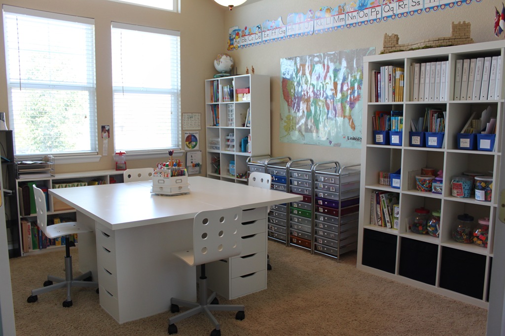 Homeschool room a la Ikea | Back to School: Coolest Learning Spaces